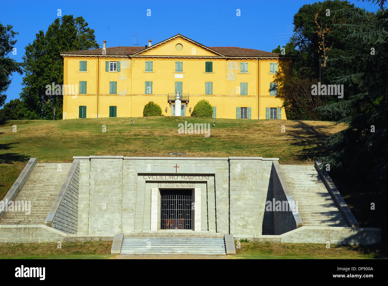 Pontecchio Marconi, Bologna, Italy. Villa Griffone, the Guglielmo Marconi´s house and Mausoleum