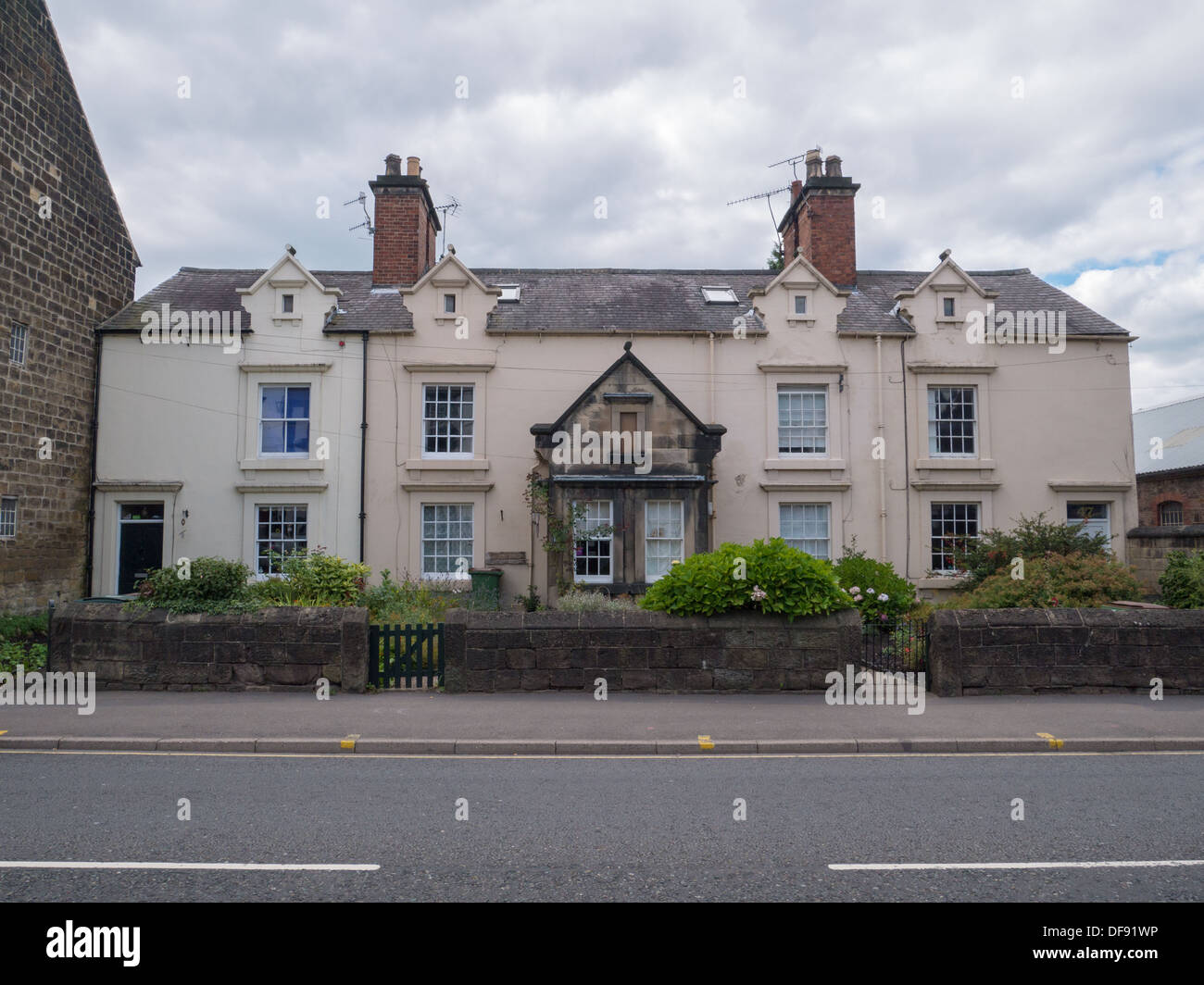 Traditional Derbyshire houses in Belper, Derbyshire, United Kingdom