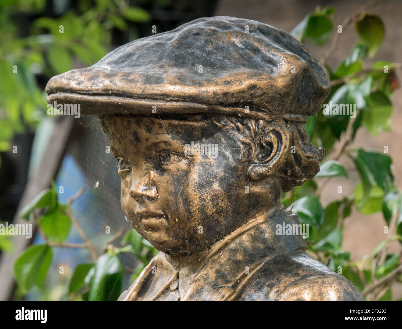 Statue at the Beaurepaire Gardens in Belper, Derbyshire, United Kingdom Stock Photo