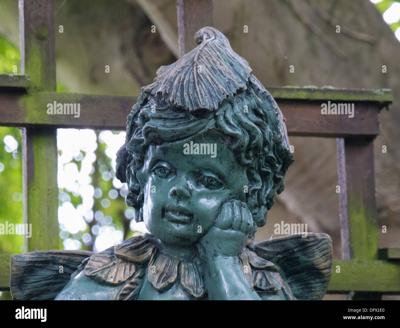 Statue at the Beaurepaire Gardens in Belper, Derbyshire, United Kingdom Stock Photo