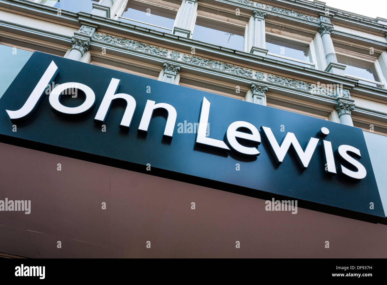 John Lewis department store sign Stock Photo Alamy