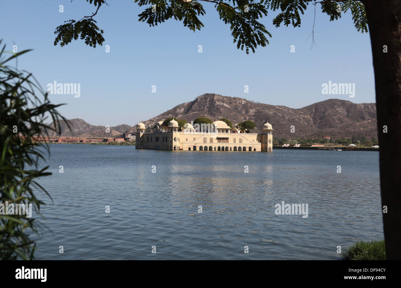 Jal Mahal  Water Palace in the  Man Sagar Lake, Jaipur, Rajasthan,India, Asia . Stock Photo