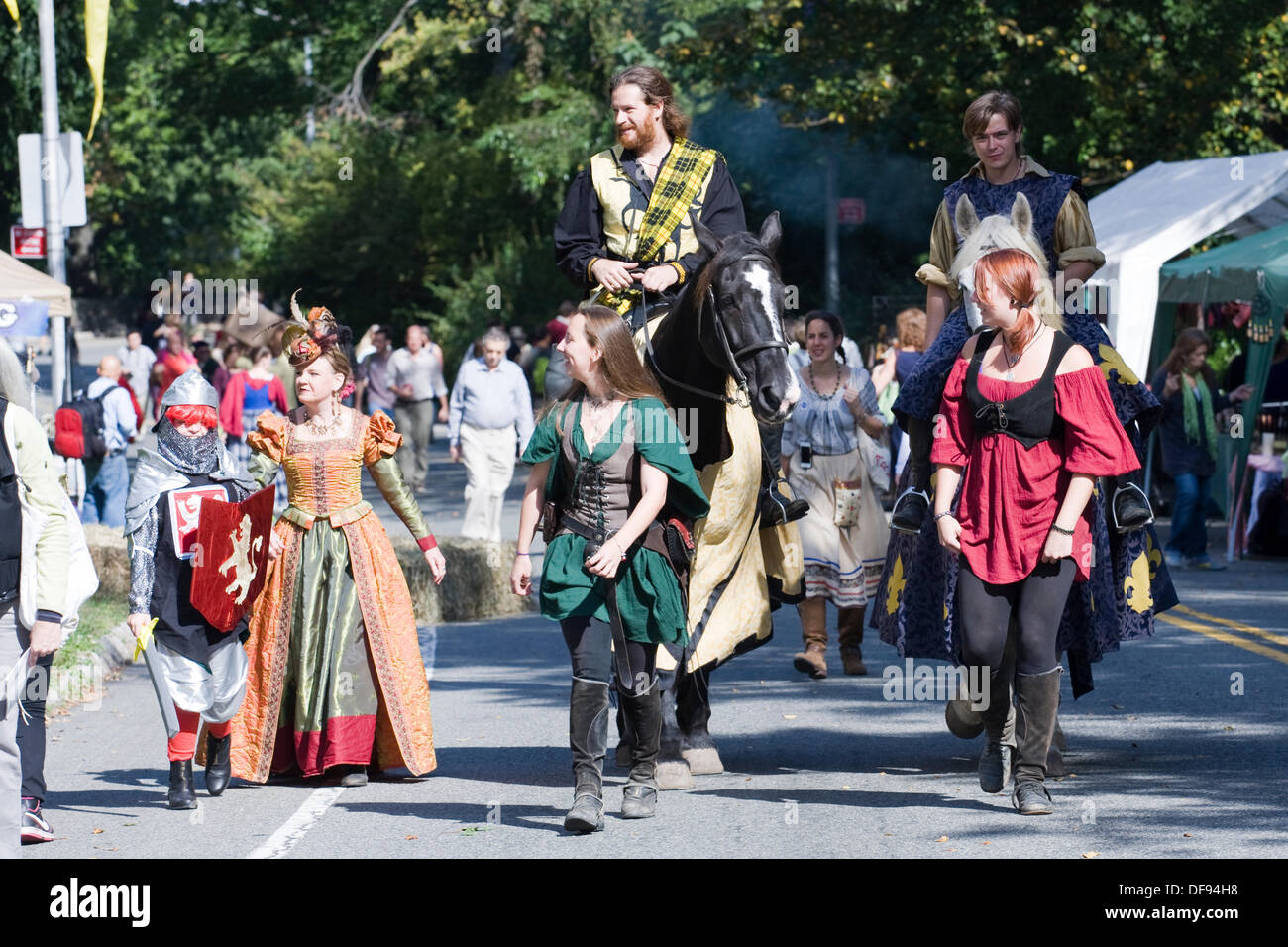 New York City USA Sept 29th 2013. Medieval Festival at Fort Tryon Park