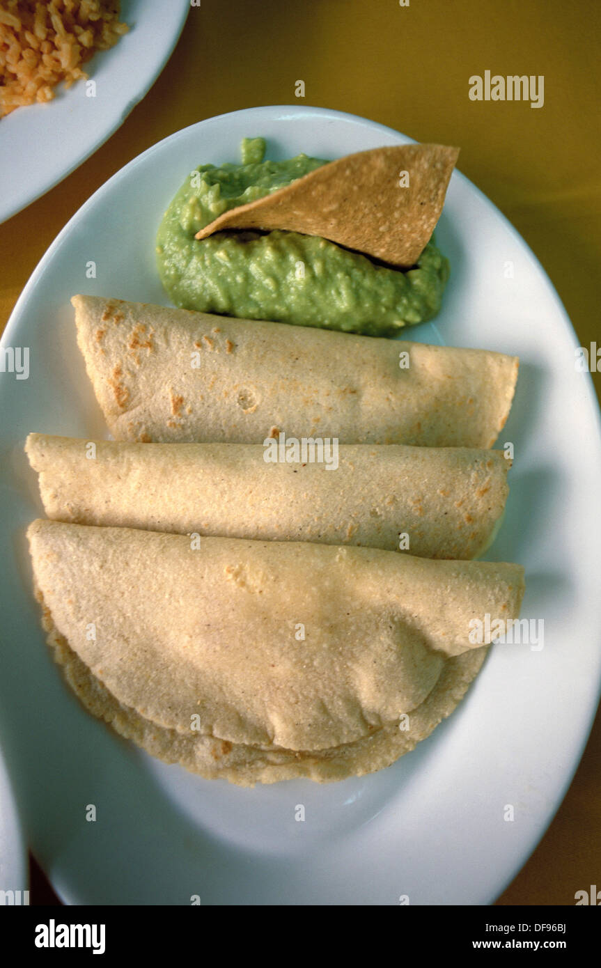 ´Quesadillas´ (folded tortillas). Guadalajara, Jalisco, Mexico Stock