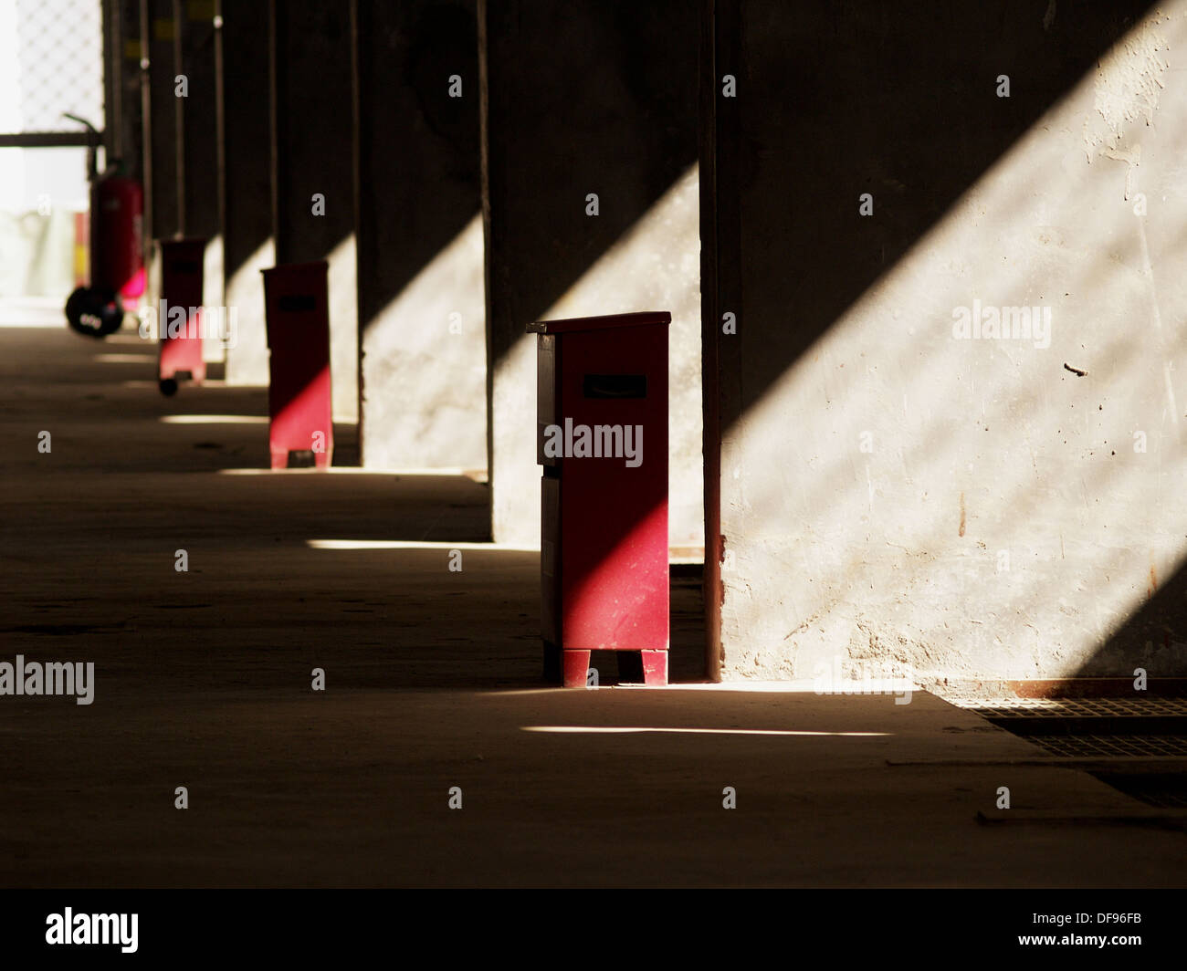 firefighting extinguisher boxes Stock Photo Alamy