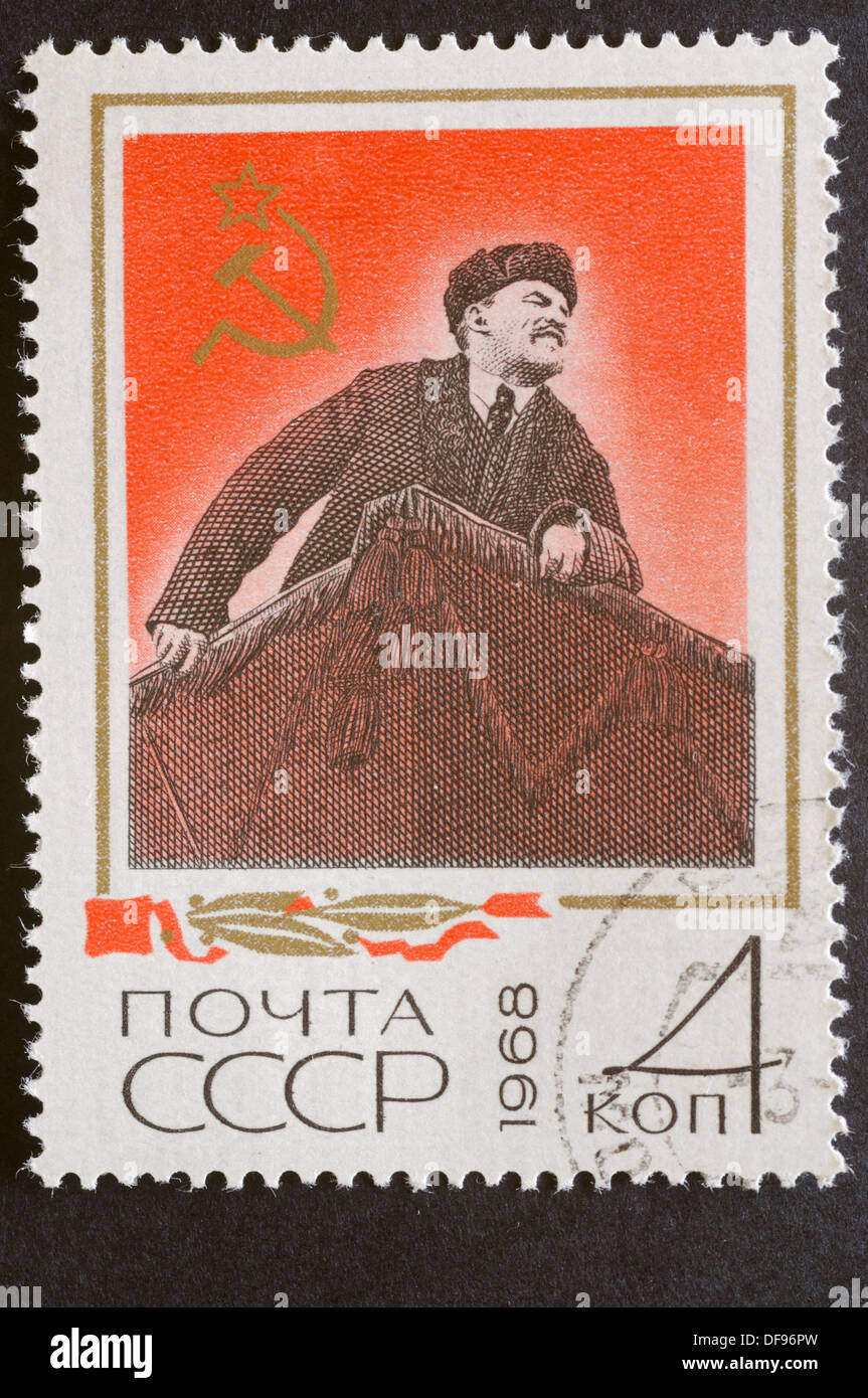 Russian postage stamp Stock Photo - Alamy