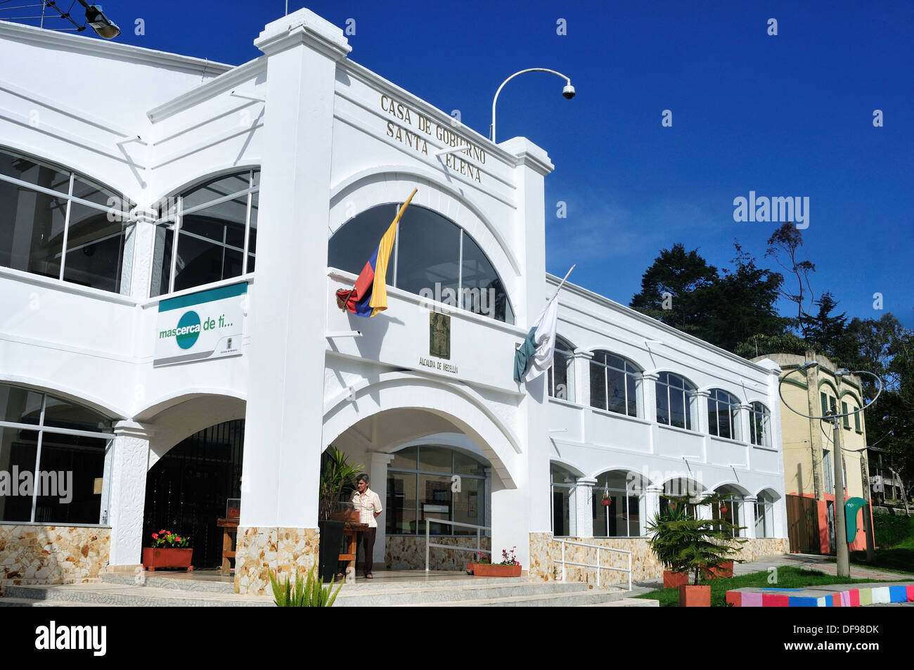 Casa de Gobierno in SANTA ELENA .Department of Antioquia. COLOMBIA Stock Photo