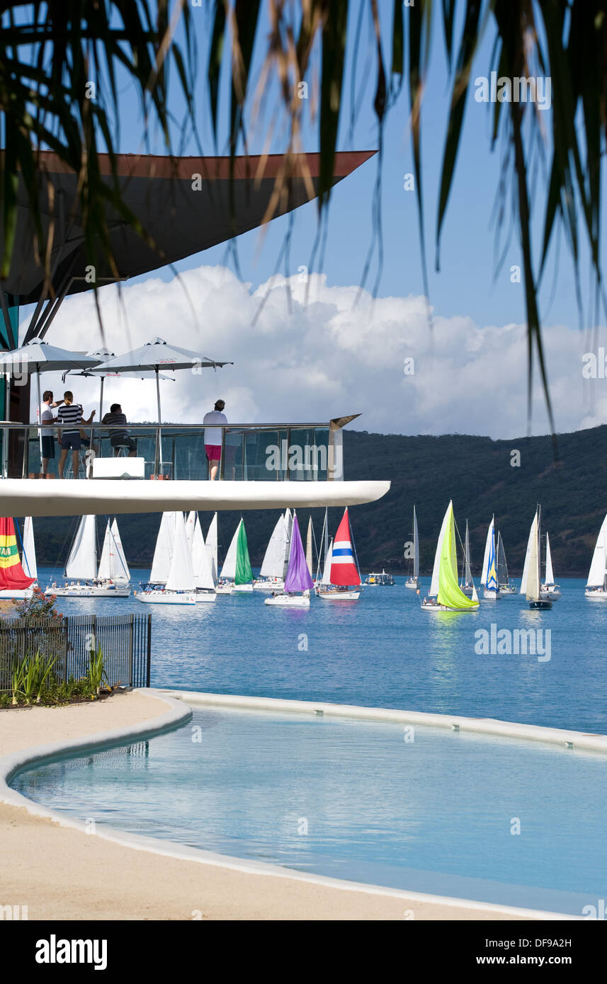 Hamilton island Yacht Club Stock Photo