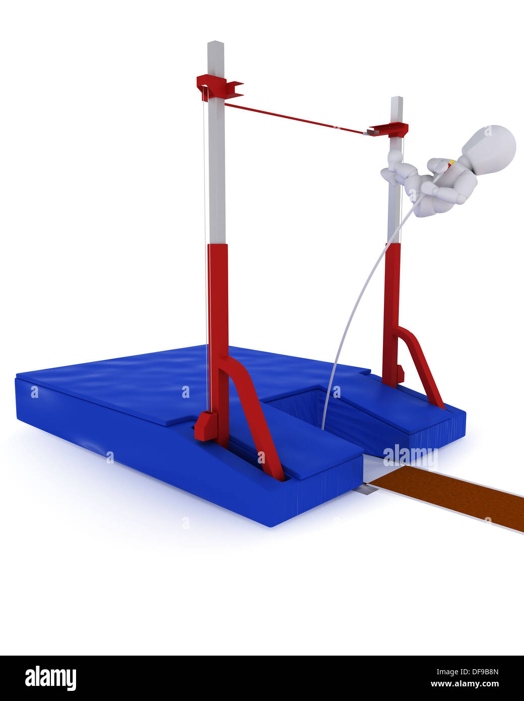 Competing in the pole vault Cut Out Stock Images & Pictures Alamy