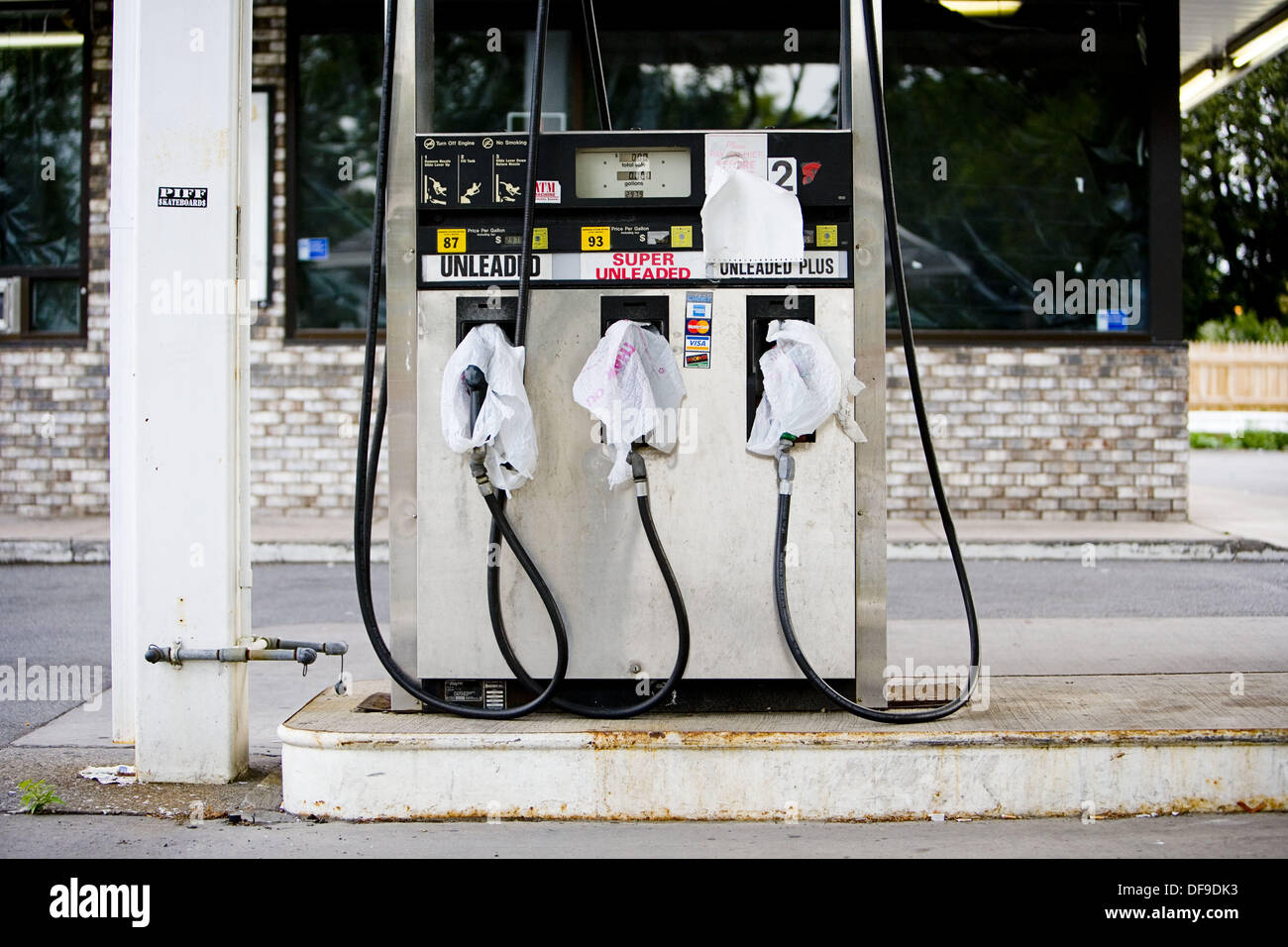Gas station, Rochester, NY, USA Stock Photo Alamy