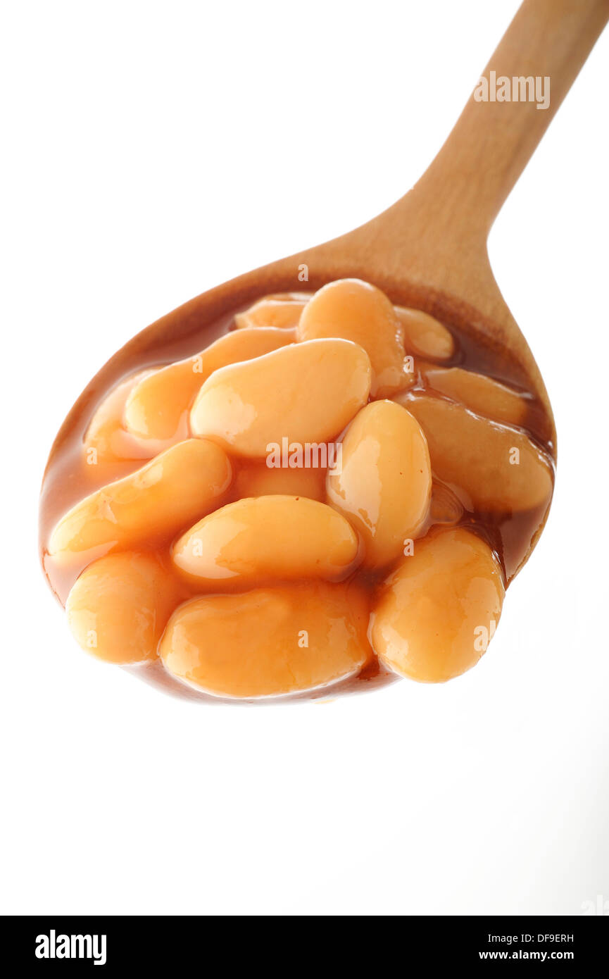 baked beans in tomato sauce Stock Photo