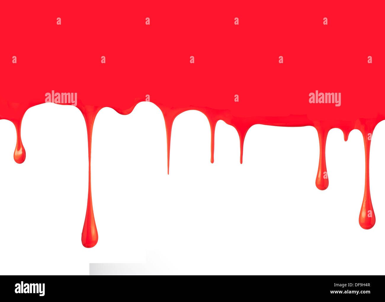 Paint dripping isolated on white background Stock Photo Alamy