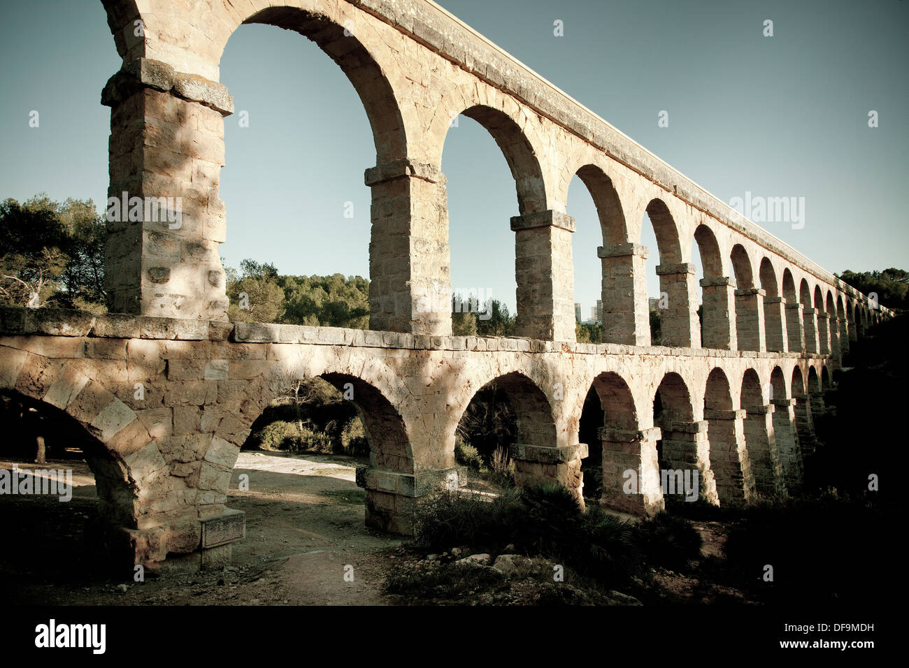 Roman aqueduct, Tarragona, Spain Stock Photo Alamy