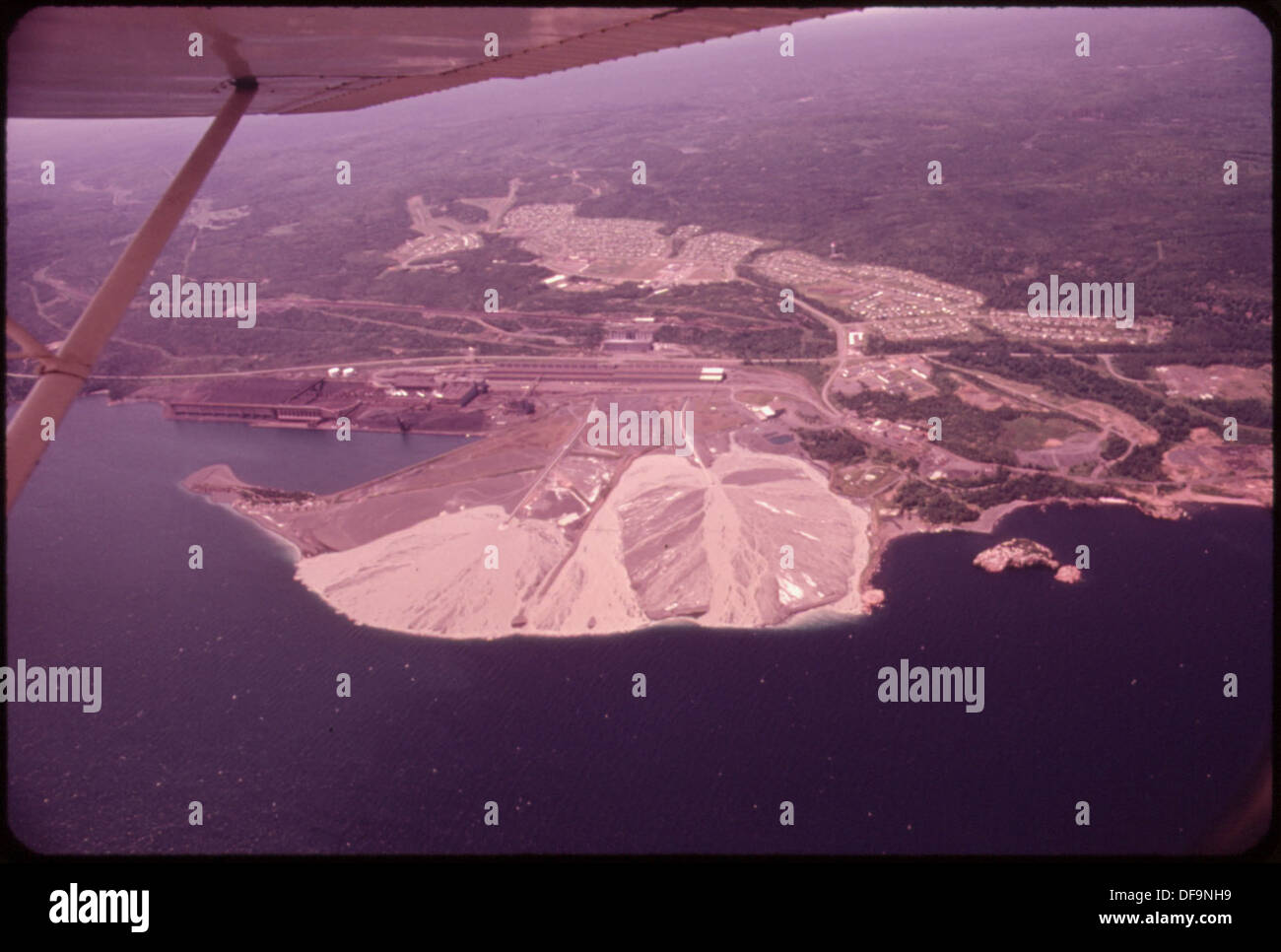 TACONITE TAILINGS FROM RESERVE MINING COMPANY'S PLANT AT SILVER BAY ARE