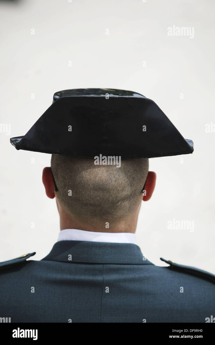 Guardia Civil, tricornio (three-cornered hat). Spain Stock Photo