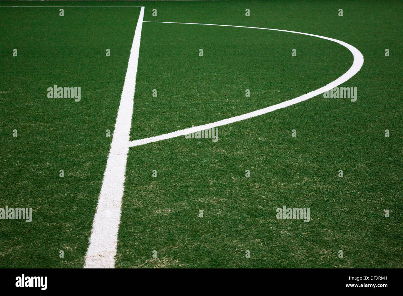 Lines on soccer field Stock Photo Alamy