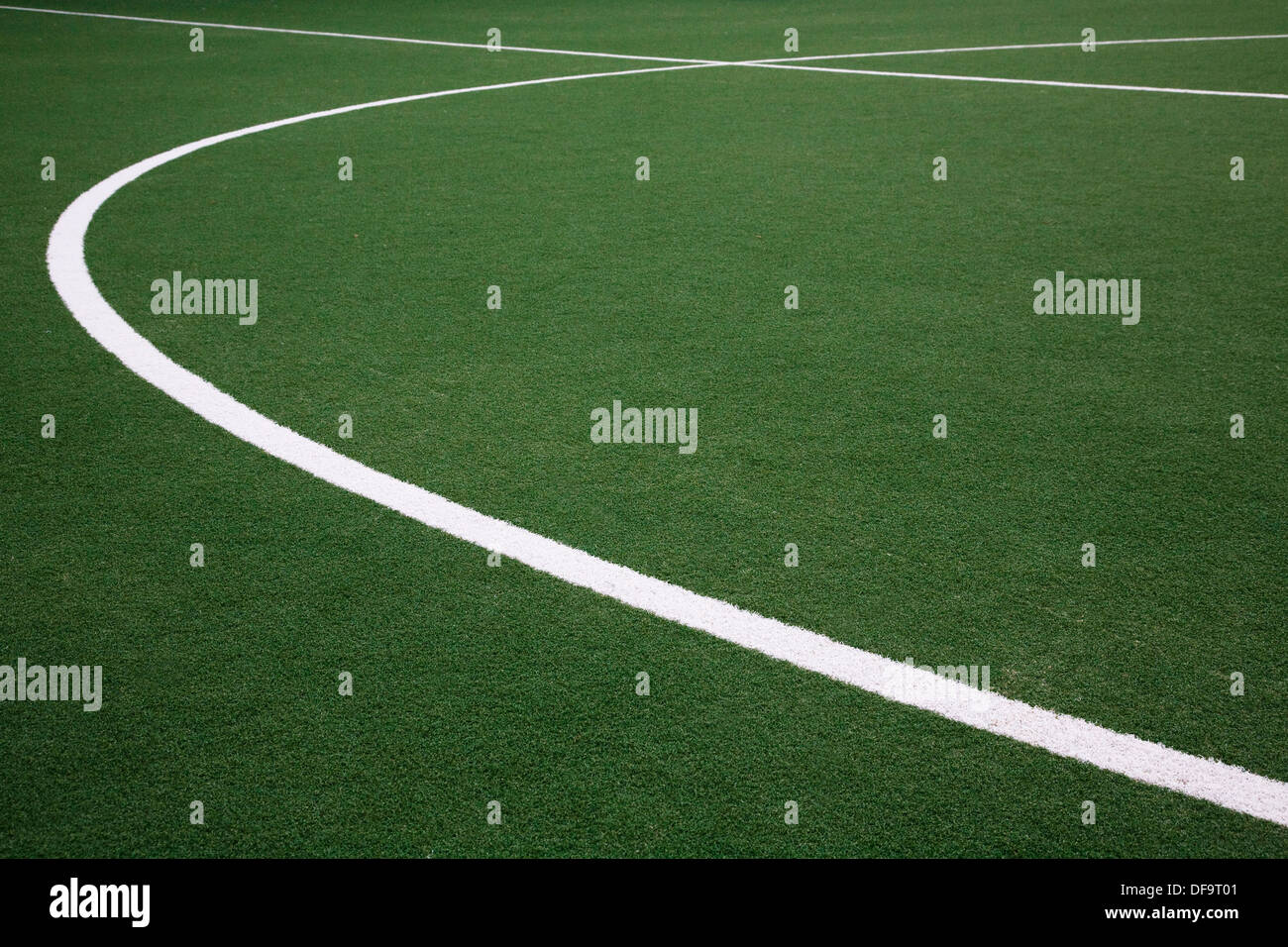 Lines on soccer field Stock Photo Alamy
