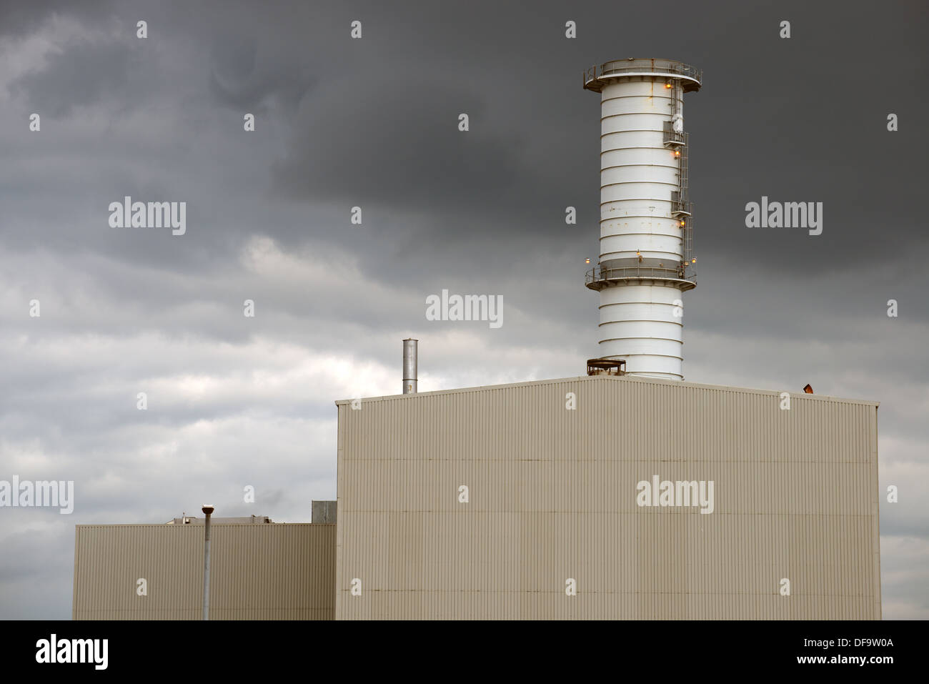 Gas-fired power station Stock Photo