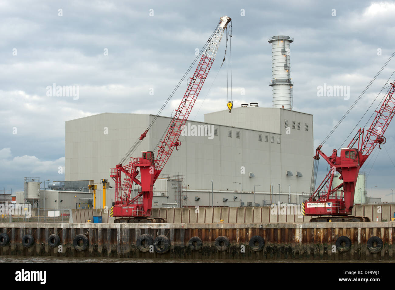 Gas-fired power station Stock Photo