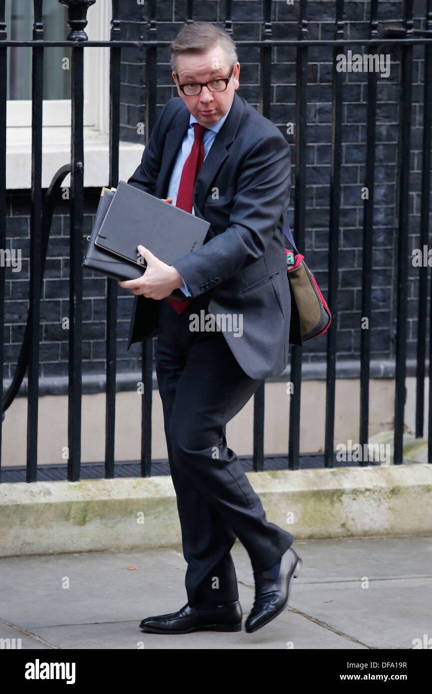 Education Secretary Michael Gove attends the weekly cabinet meeting at No:10 Downing Street in London, Britain Stock Photo