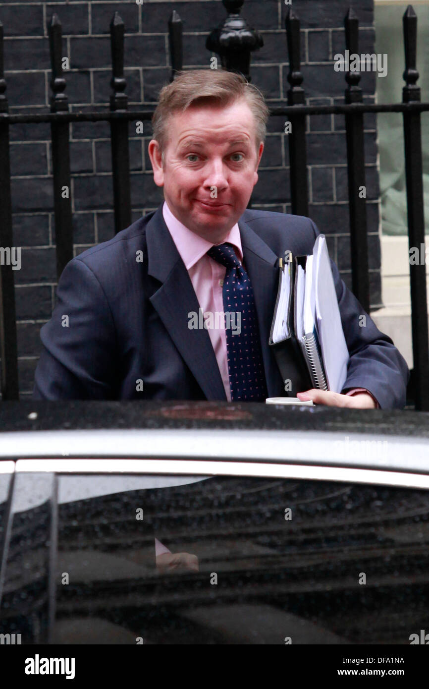 Michael Gove attends the weekly cabinet meeting at No:10 Downing Street in London, Britain, 21  May 2013. Stock Photo