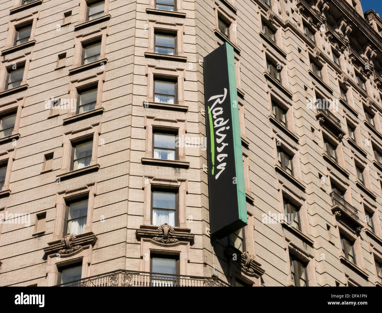The Radisson Martinique Hotel Facade in New York City Stock Photo