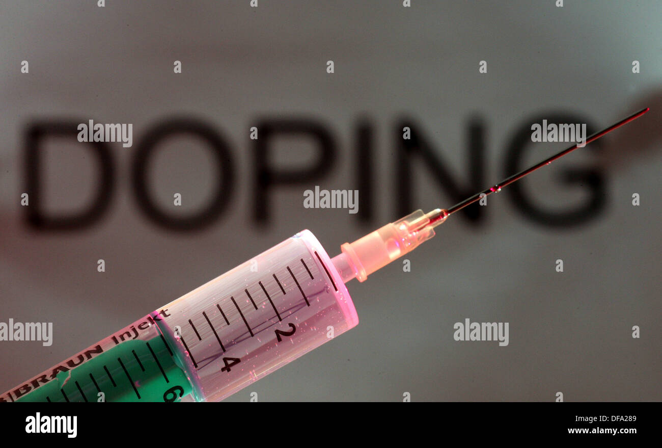 Symbolic picture for doping (archive picture from the 25th of May in 2007). Stock Photo