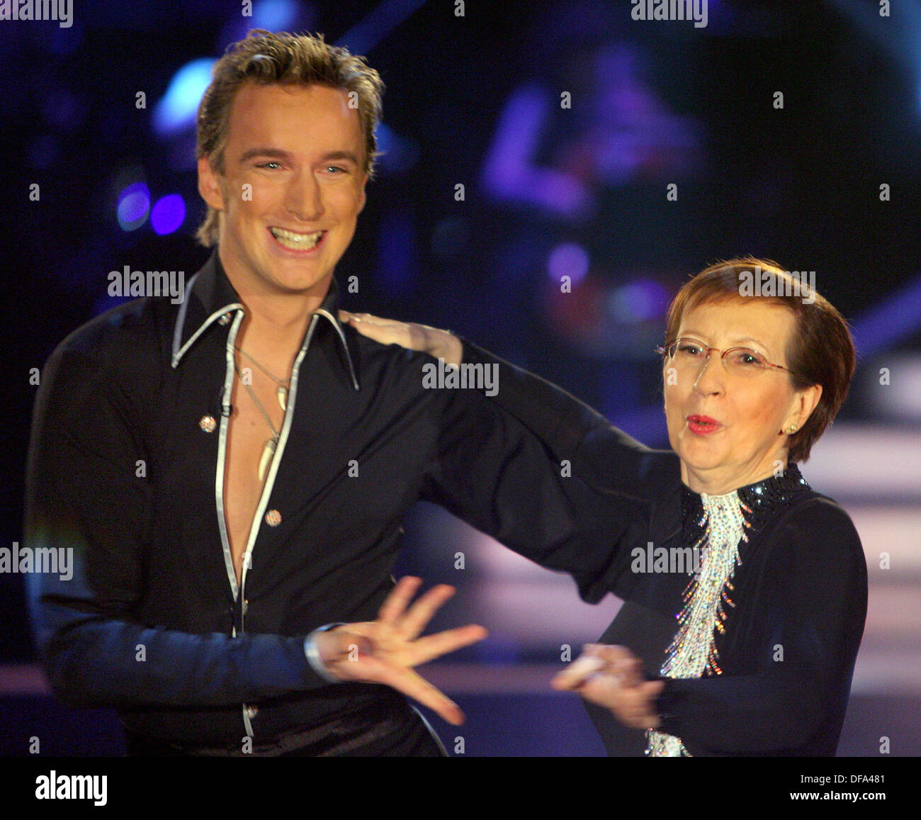 Former minister president Heide Simonis participates in the dance show 'Let's Dance' on the 8th of April in 2006. Stock Photo
