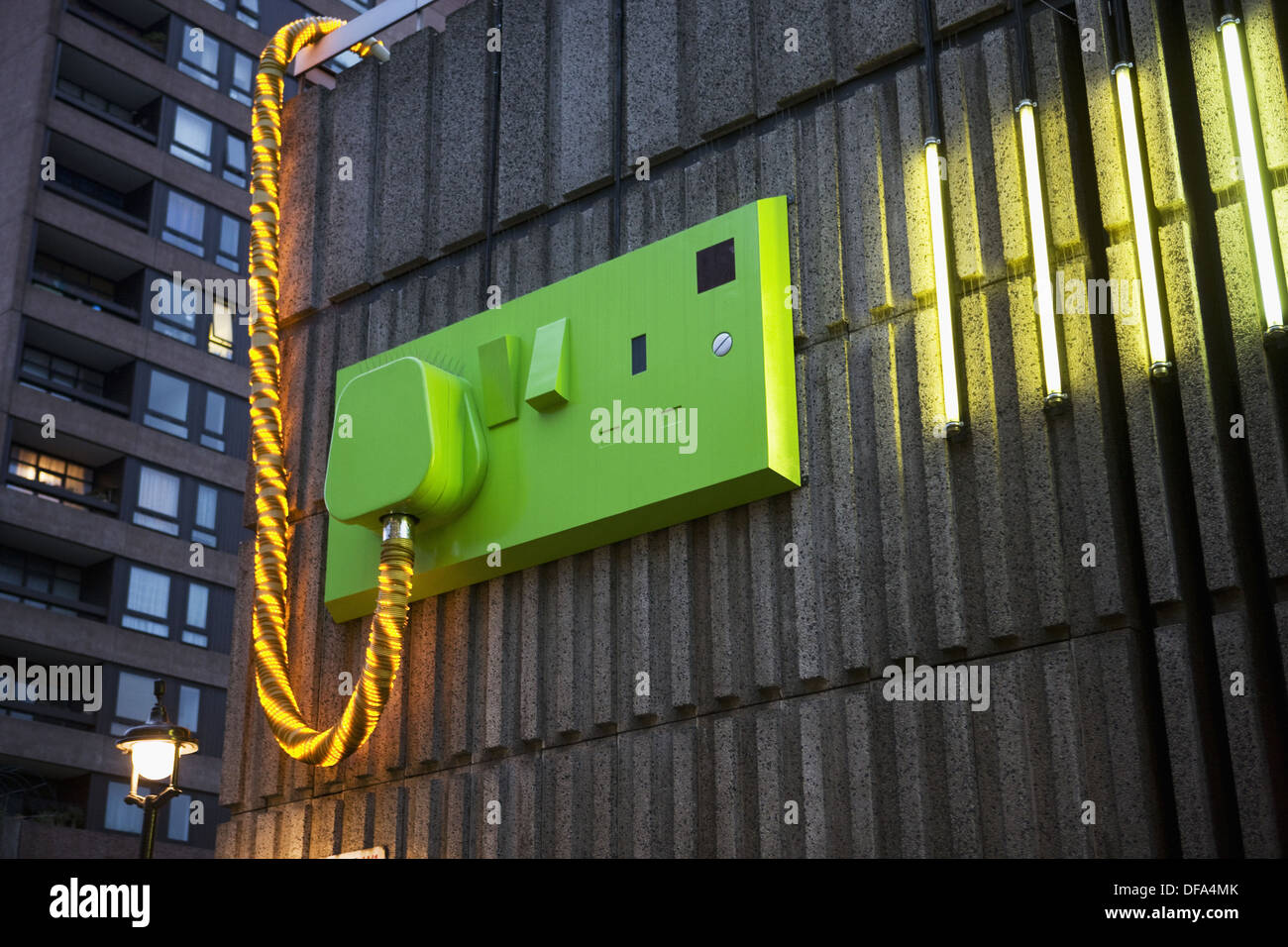 Giant Plug in Soho, London, England Stock Photo Alamy