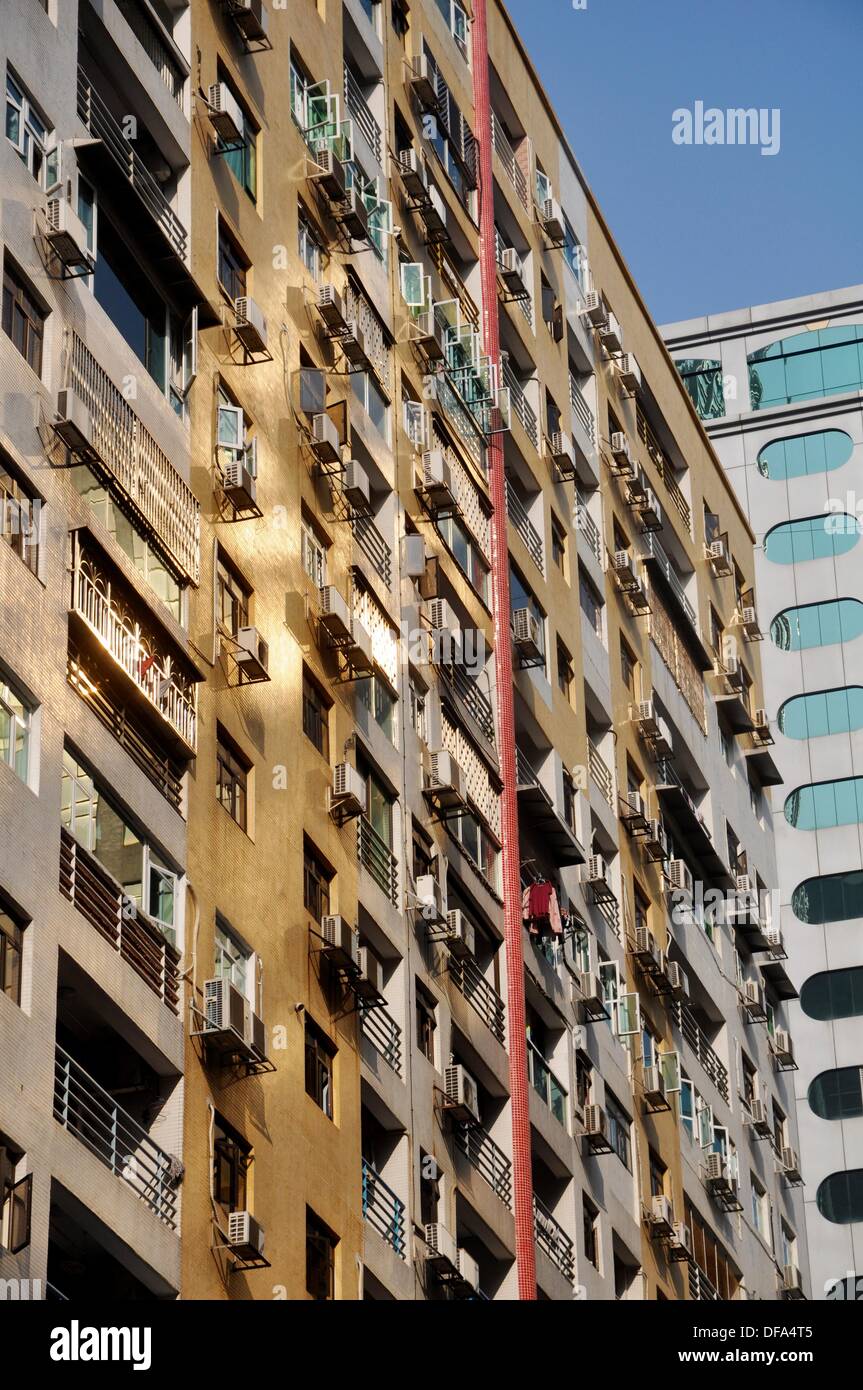 Macau flat apartments buildings Stock Photo Alamy