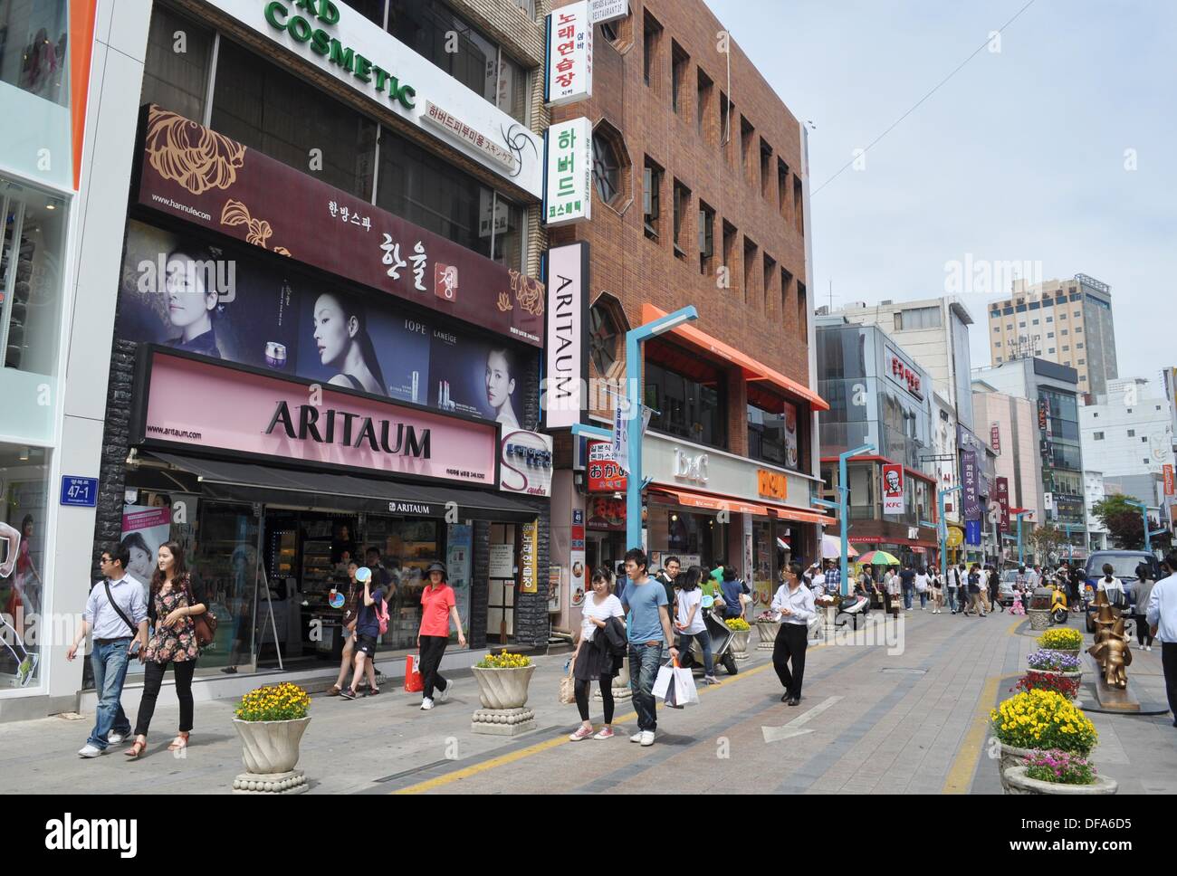 Busan South Korea shops along Gwangbokro Fashion 