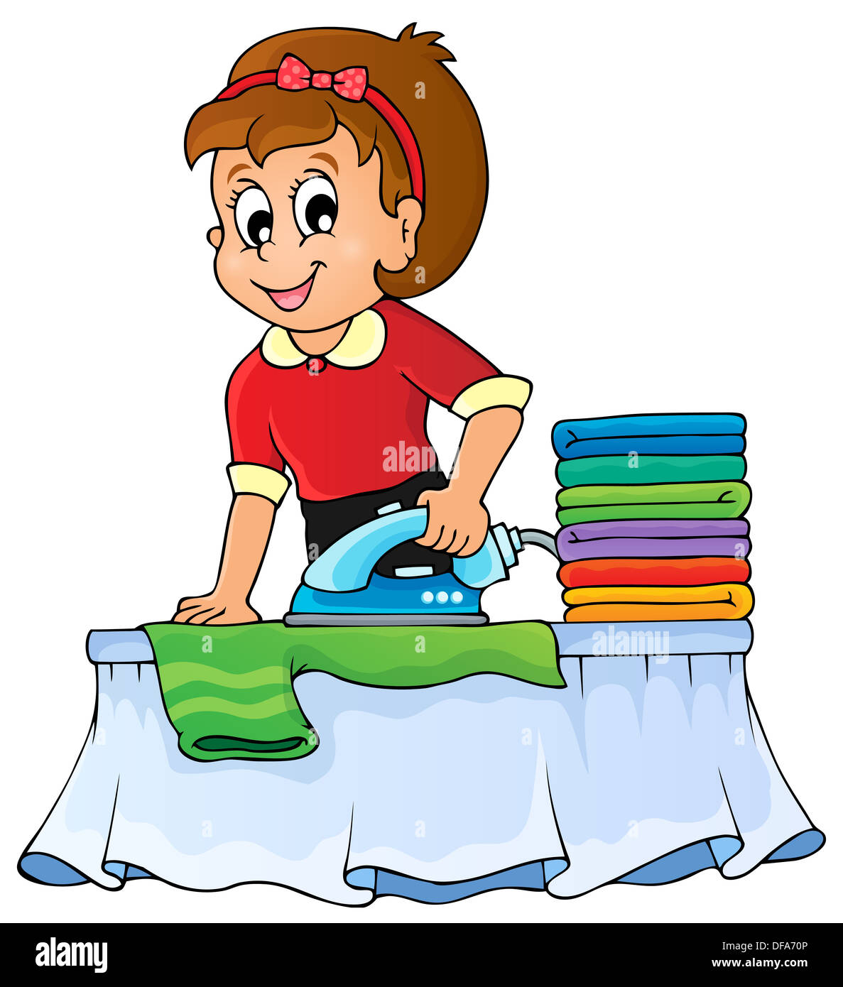 Housewife topic image 1 - picture illustration. Stock Photo