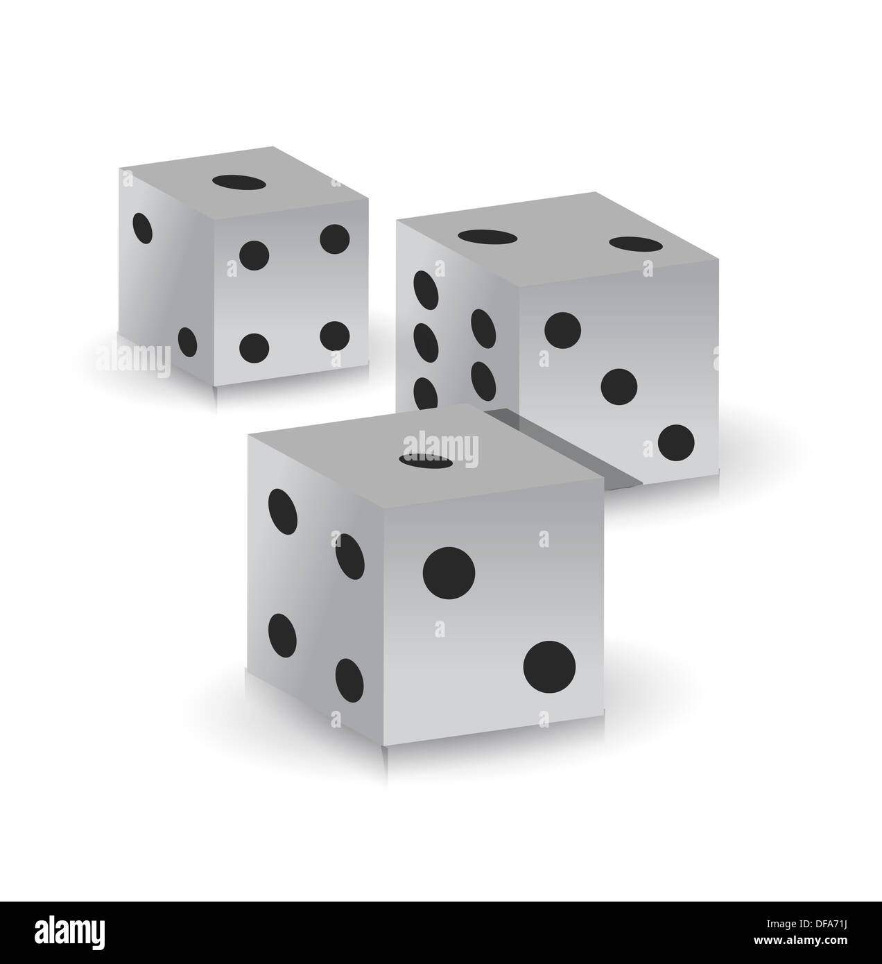dice over a white background Stock Photo Alamy