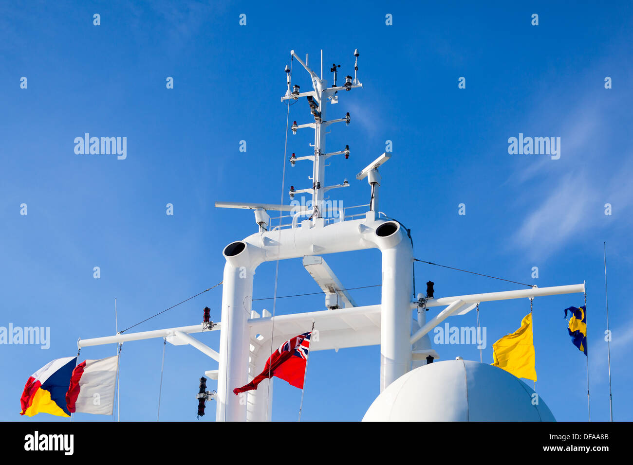 revolving cuptype anemometer measures the wind speed on board