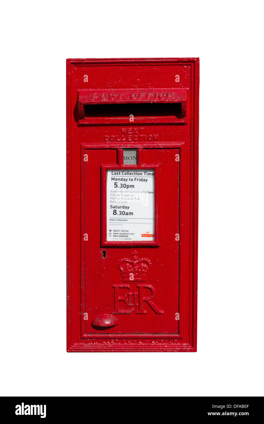 Red Royal Mail Post Box Cut Out Stock Photo Alamy