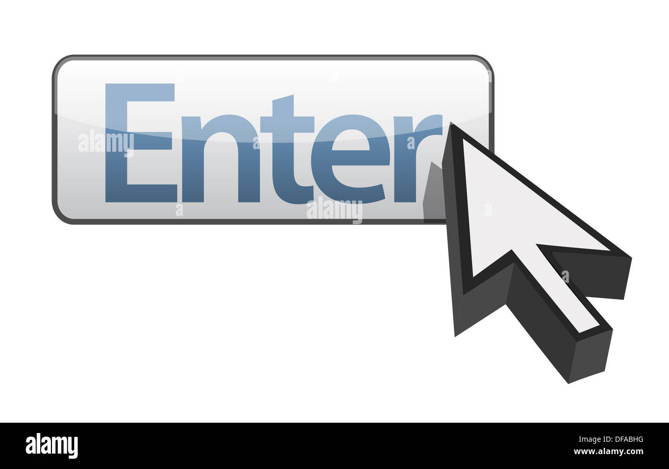 Enter button and arrow cursor Stock Photo Alamy