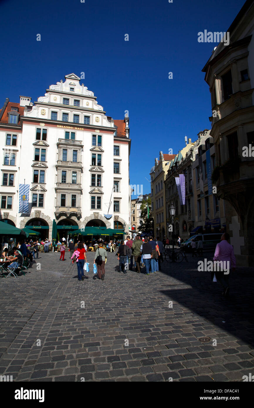 Orlando Haus beerhall, Munich, Bavaria, Germany Stock Photo Alamy