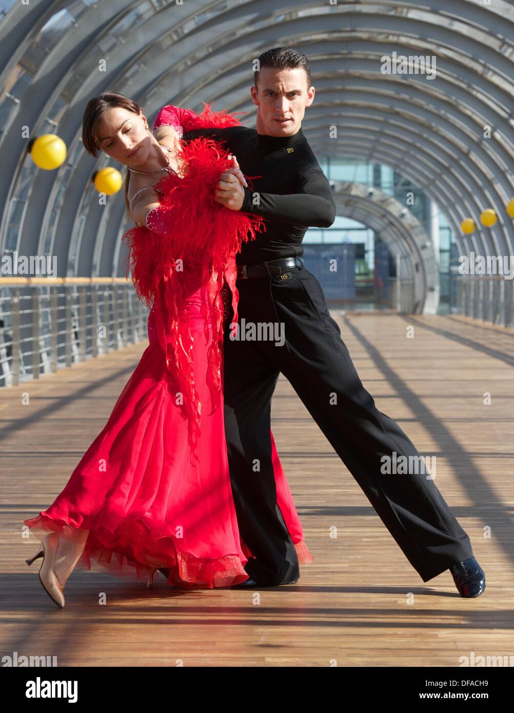 The German professional ballroom dancers Claudia Köhler and Benedetto