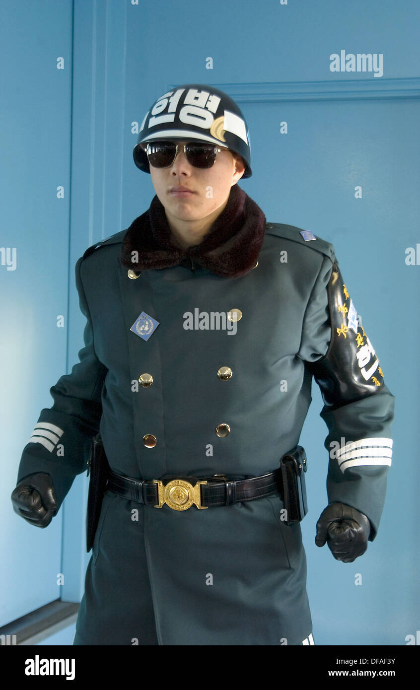 South Korean soldiers. Joint Security Area, Panmunjom (DMZ). South