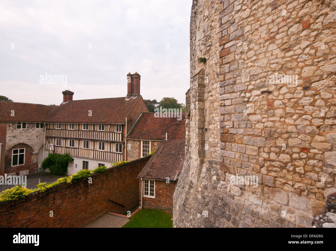 The Tudor Wing Of Farnham Castle Surrey England UK Stock Photo Alamy