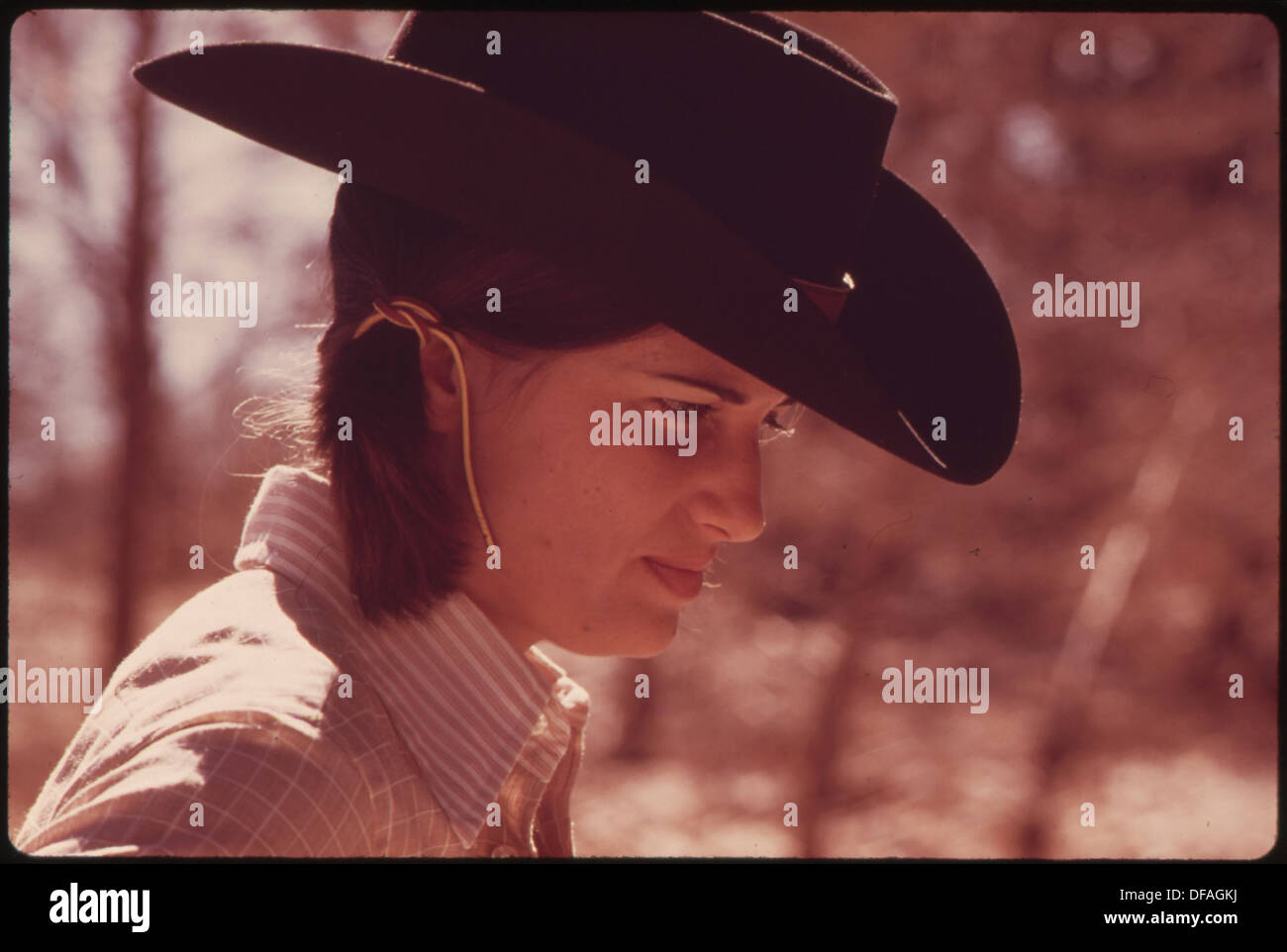 YOUNG WOMAN FROM SAN ANTONIO, TEXAS, WHO SPENDS HER VACATIONS IN LEAKEY