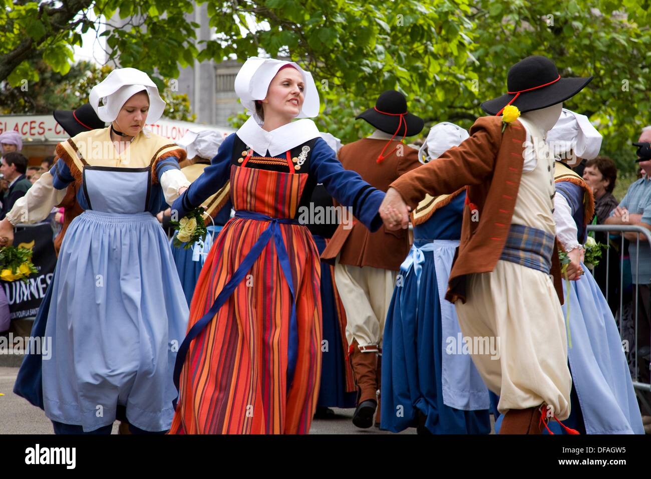 Celtic Music and Culture parade in the Interceltic Festival of Lorient ...