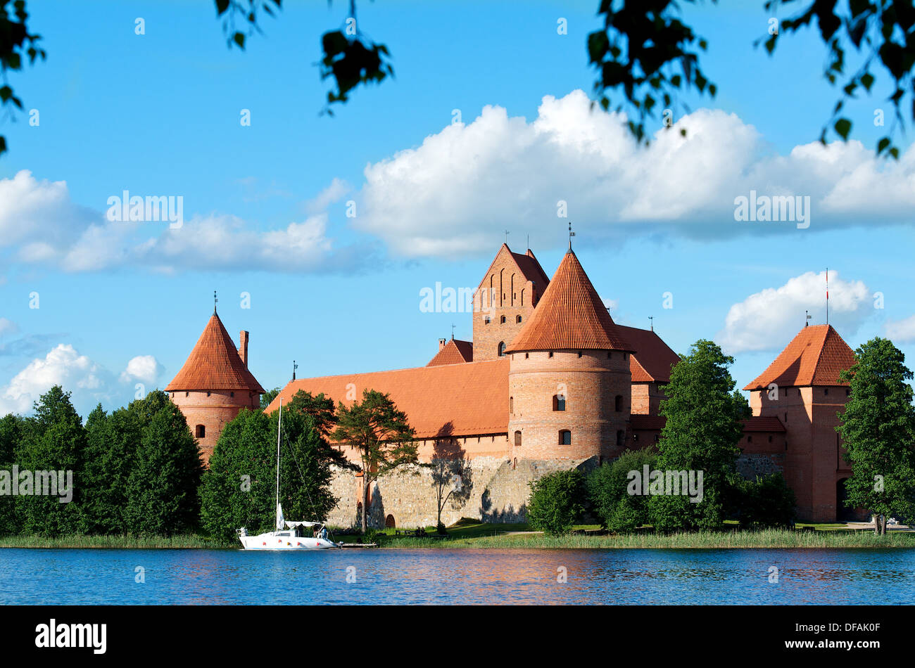 Trakai castle (Traku pilis) in Lithuania, Vilnius, Trakai castle in ...