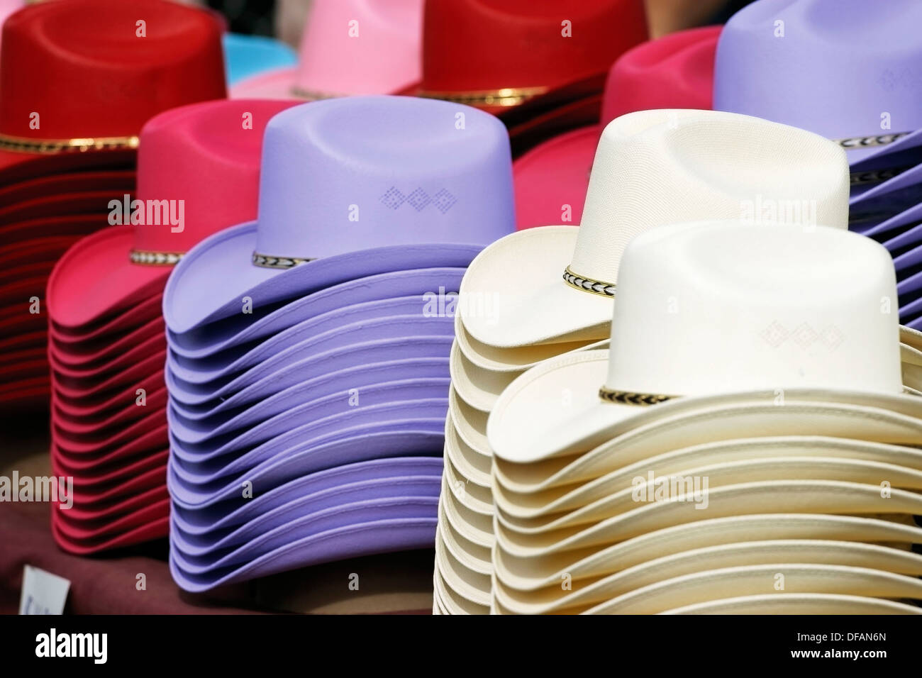 coloured cowboy hats
