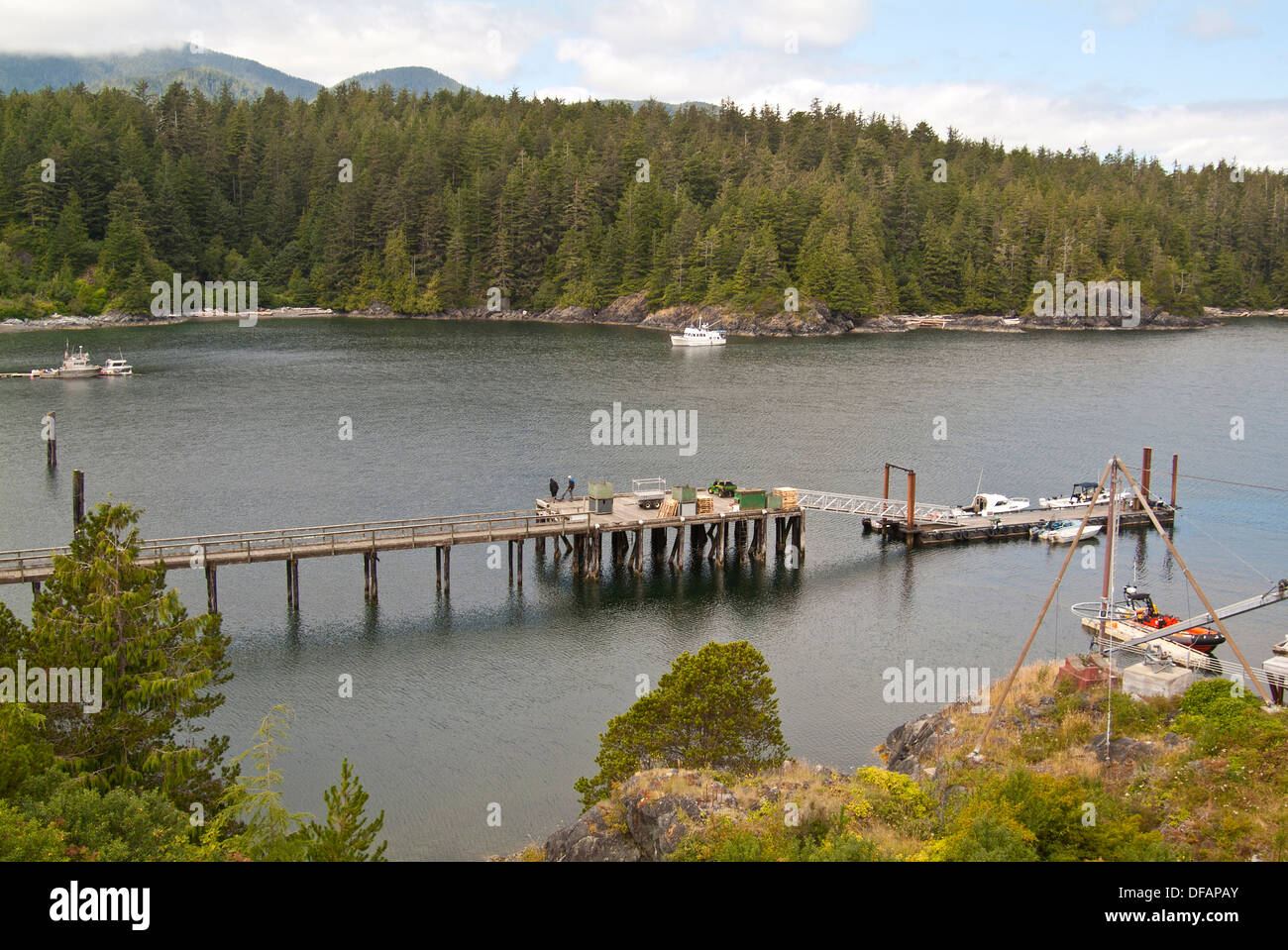 inlet at Friendly Cove, Nootka Island, BC, Canada Stock Photo Alamy