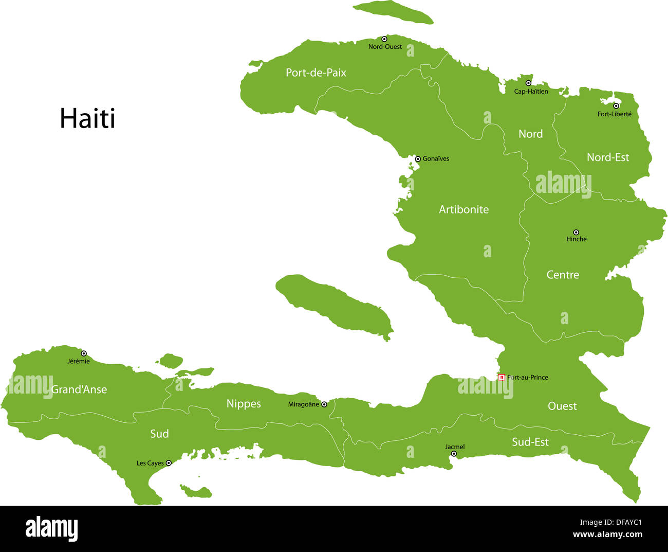 Port au prince haiti island city map hires stock photography and