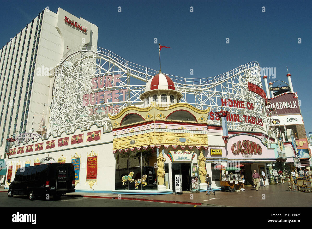 Boardwalk roller coaster las vegas hi-res stock photography and images -  Alamy