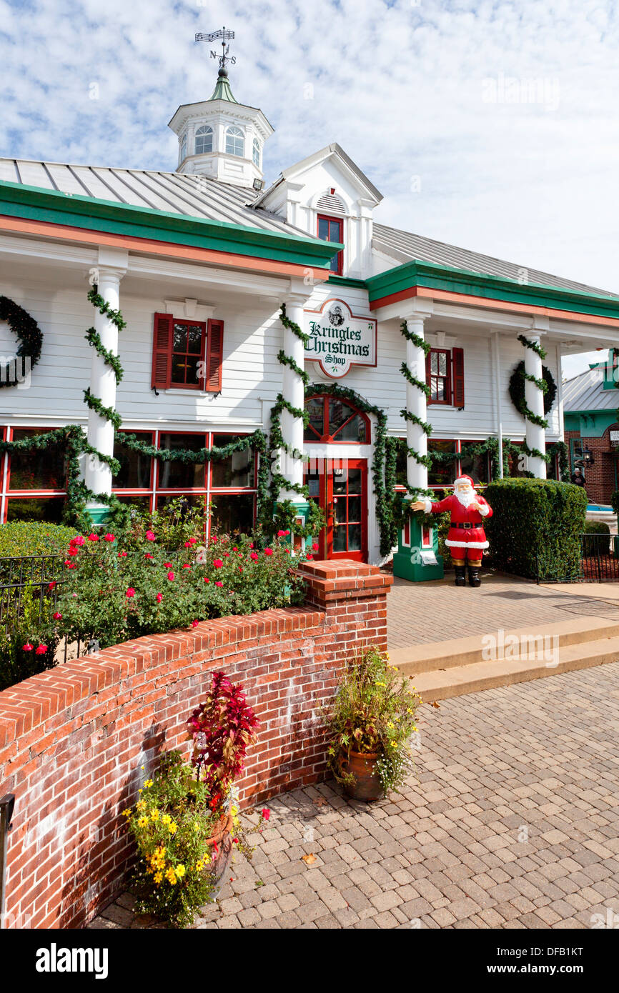 The shops and stores at the Grand Village Shopping Center in Branson