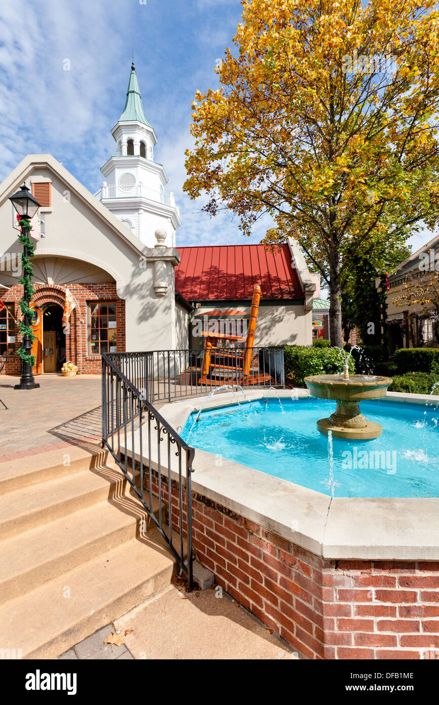 The shops and stores at the Grand Village Shopping Center in Branson