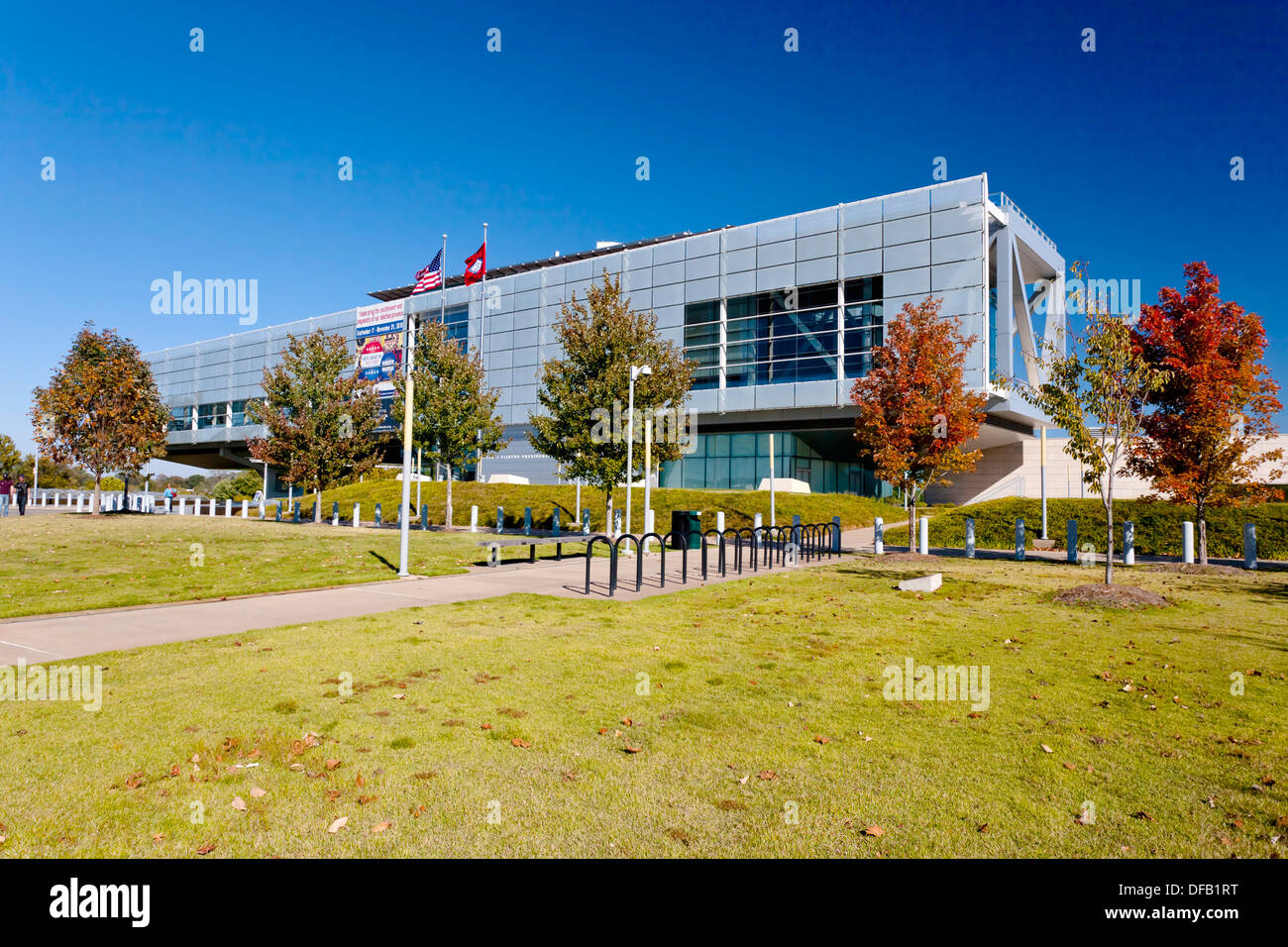The William J Clinton presidential library in Little Rock, Arkansas